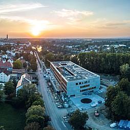 Luftaufnahme von der Uni Straubing