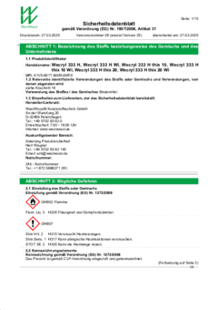 Wecryl 333 H /-thix 10 /-thix 20 /-Wi