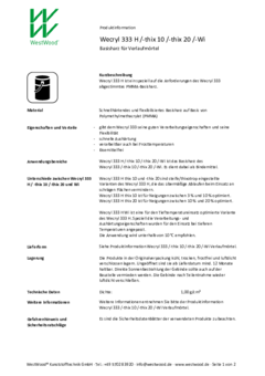 Wecryl 333 H /-thix 10 /-thix 20 /-Wi